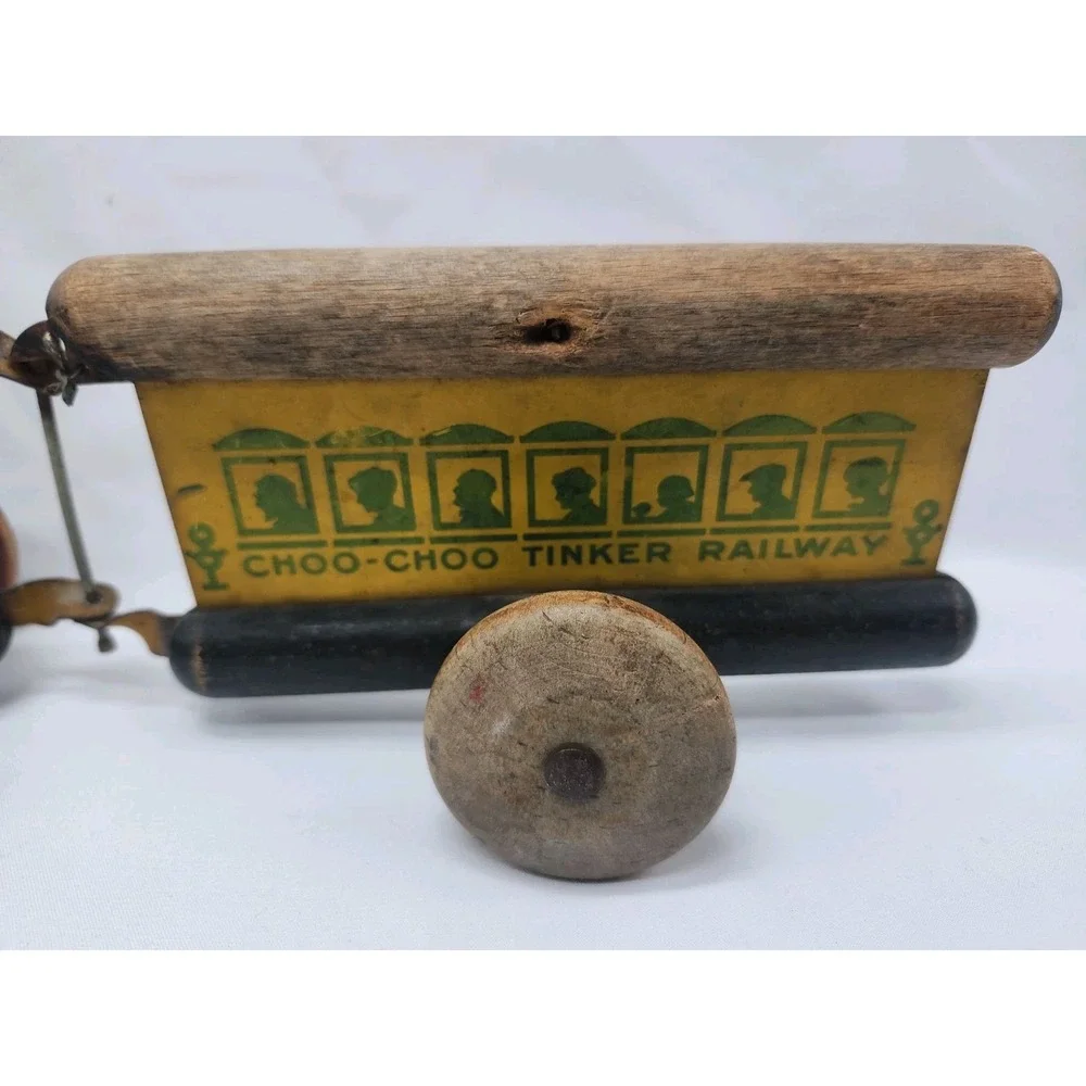 Vintage 1920s Toy Tinkers Choo-Choo Tinker Railway Pull Toy - Evanston, IL